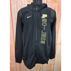 Purdue Boilermakers Nike Dri-Fit Full-Zip Hoodie Medium Black Polyester Jacket